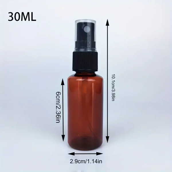 TBrauner Kunststoff Sprühflaschen 30 ml